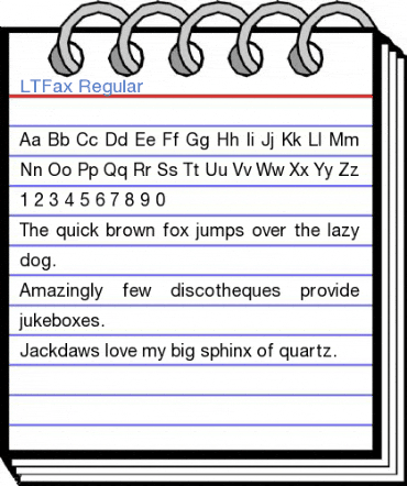 LTFax Regular Font