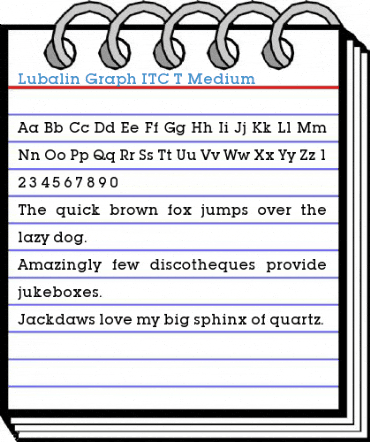 Lubalin Graph ITC T Medium Font