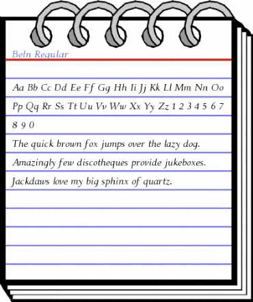 Beln Regular Font