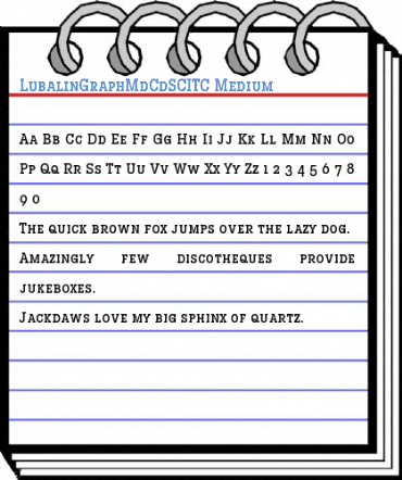 LubalinGraphMdCdSCITC Medium Font