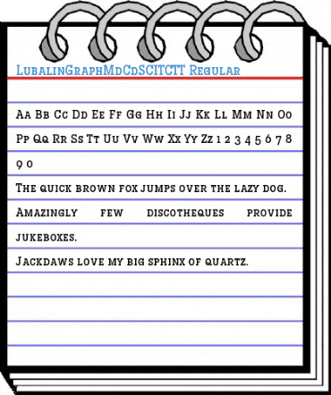 LubalinGraphMdCdSCITCTT Regular Font