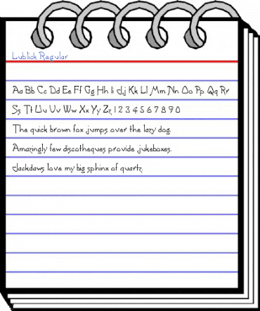 Lublick Regular Font