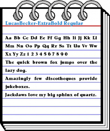 LucasBecker-ExtraBold Font