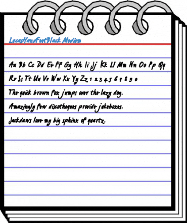 LucasHandFeetBlack Medium Font