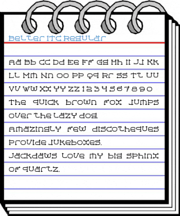 Belter ITC Regular Font
