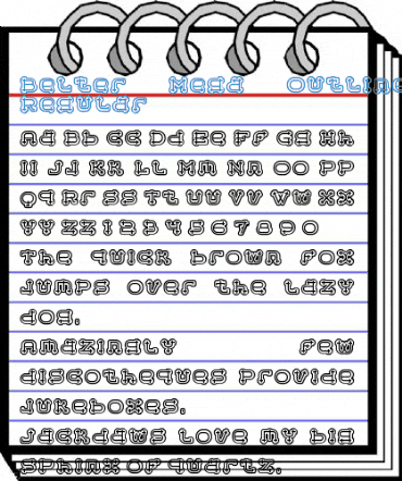 Belter Mega Outline ITC Regular Font