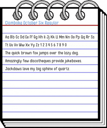 Clambake October Six Regular Font