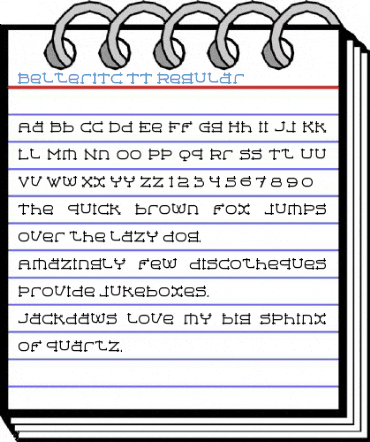 BelterITC TT Regular Font