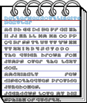BelterMegaOutlineITC TT Regular Font
