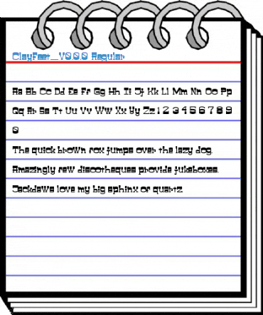 ClayFeet_V0.0.0 Regular Font