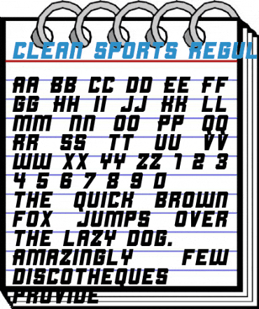 Clean Sports Regular Font