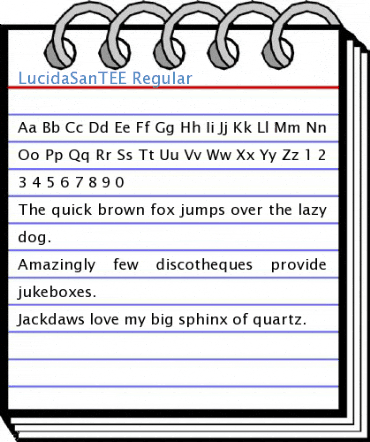 LucidaSanTEE Regular Font