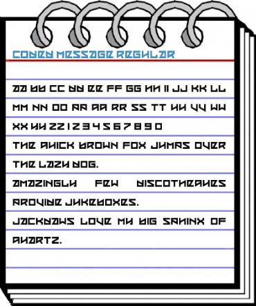 Coded Message Regular Font