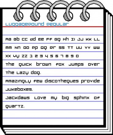 LuggageRound Regular Font