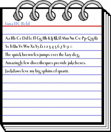 Luna ITC Bold Font