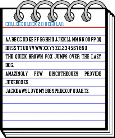 College Block 2.0 Regular Font