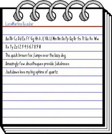 LunaMartino Regular Font