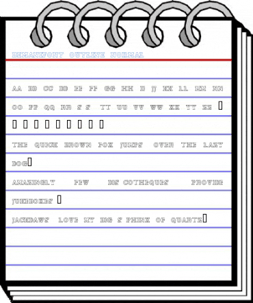 BemaniFont Outline Normal Font