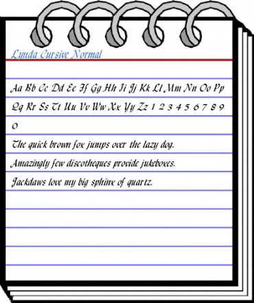 Lynda Cursive Normal Font