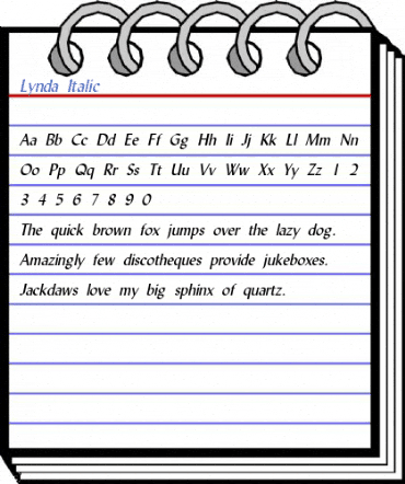 Lynda Italic Font