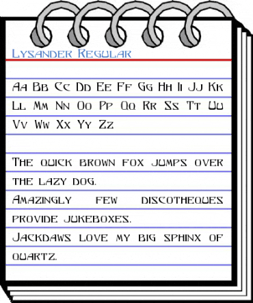 Lysander Regular Font