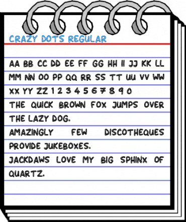 Crazy Dots Regular Font
