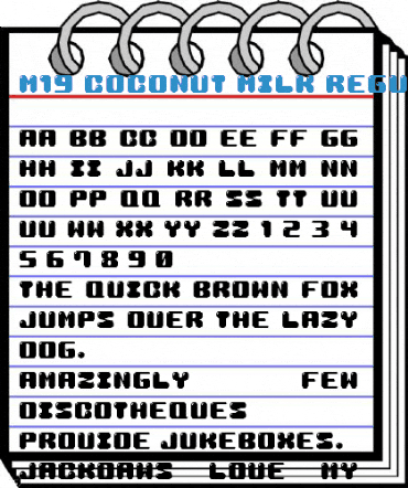 M19_COCONUT MILK Regular Font