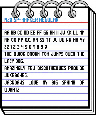 M20_SP-RANKER Regular Font