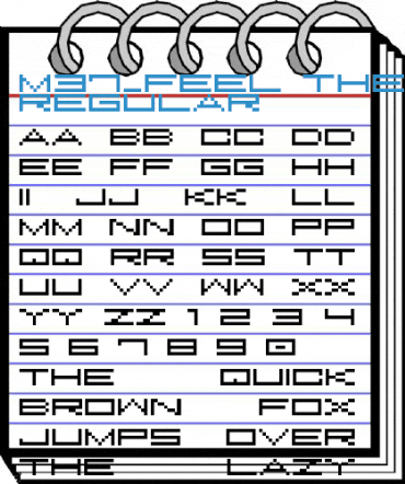 M37_FEEL THE BIT Regular Font