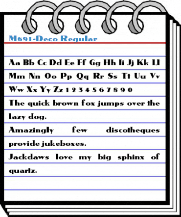 M691-Deco Regular Font