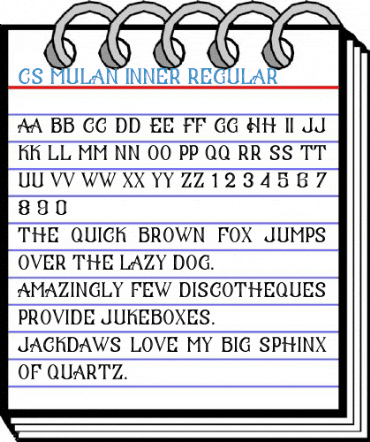 CS Mulan Inner Regular Font