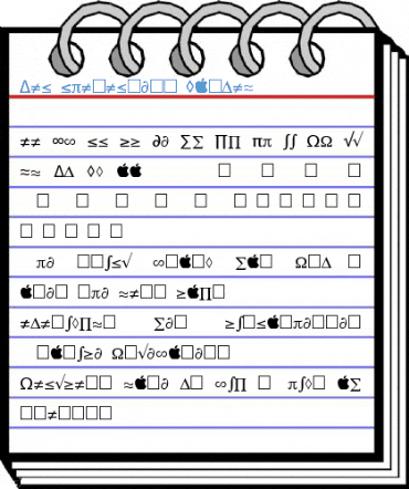 Mac Characters Normal Font