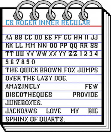 CS Roger Inner Regular Font