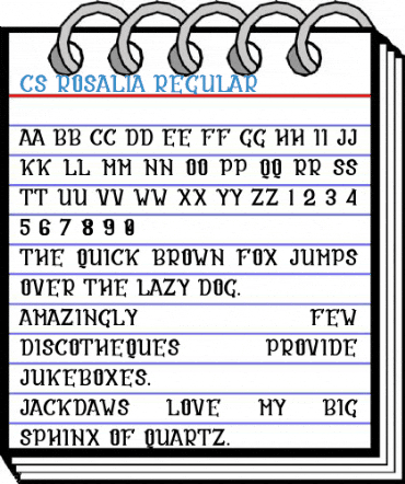 CS Rosalia Regular Font