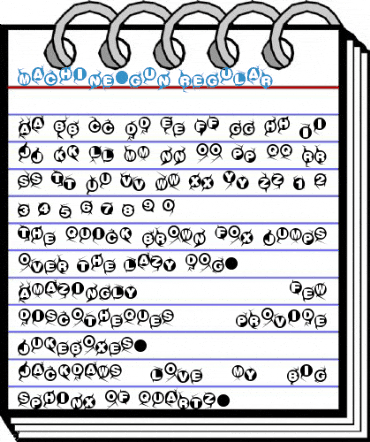 Machine-gun Regular Font