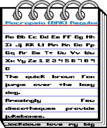 Macropsia (BRK) Regular Font