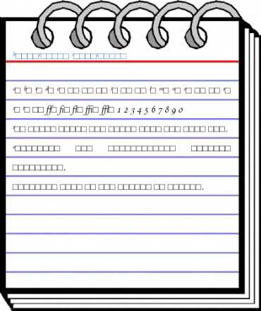 BemboExpert RomanItalic Font