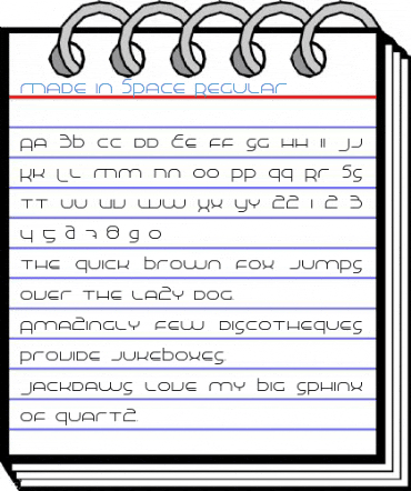 Made in Space Regular Font