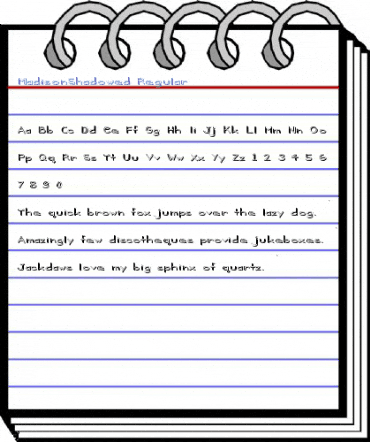 MadisonShadowed Regular Font