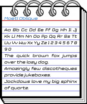 Maetl Oblique Font