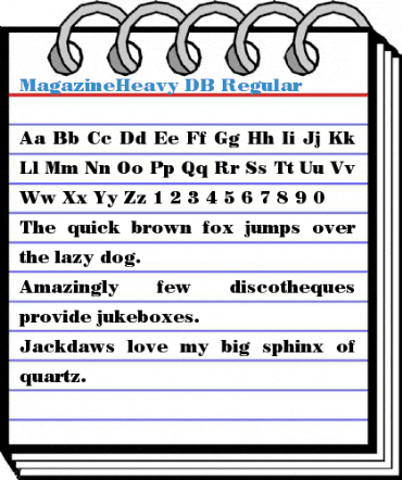 MagazineHeavy DB Regular Font