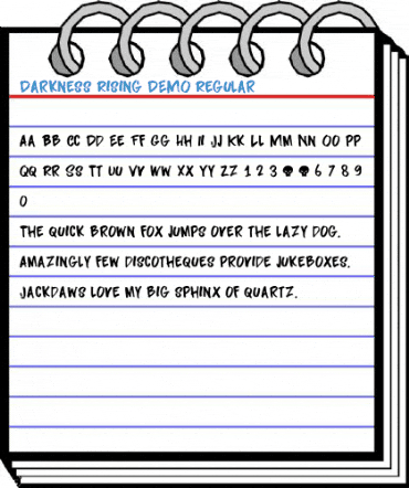 Darkness Rising DEMO Regular Font