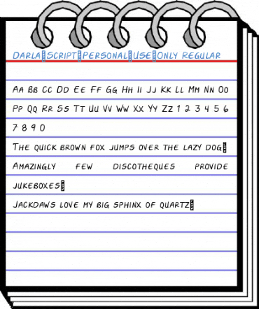 Darla-Script-Personal-Use-Only Regular Font
