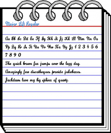 Major Lift Regular Font
