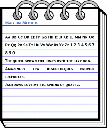Malcom Medium Font