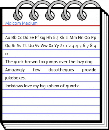 Malcom Medium Font