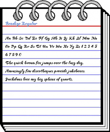 Bendigo Regular Font