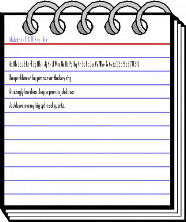 Malstock ITC TT Regular Font