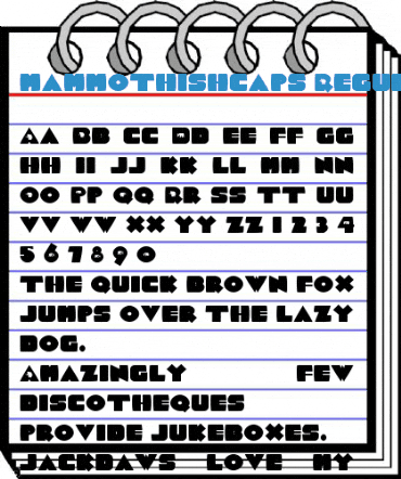 MammothishCaps Regular Font