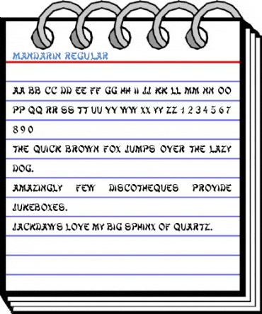 Mandarin Regular Font